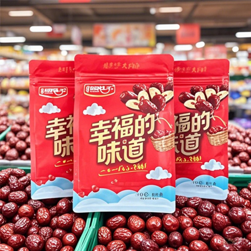 Beutel mit acht Kanten und versiegeltem Reißverschluss