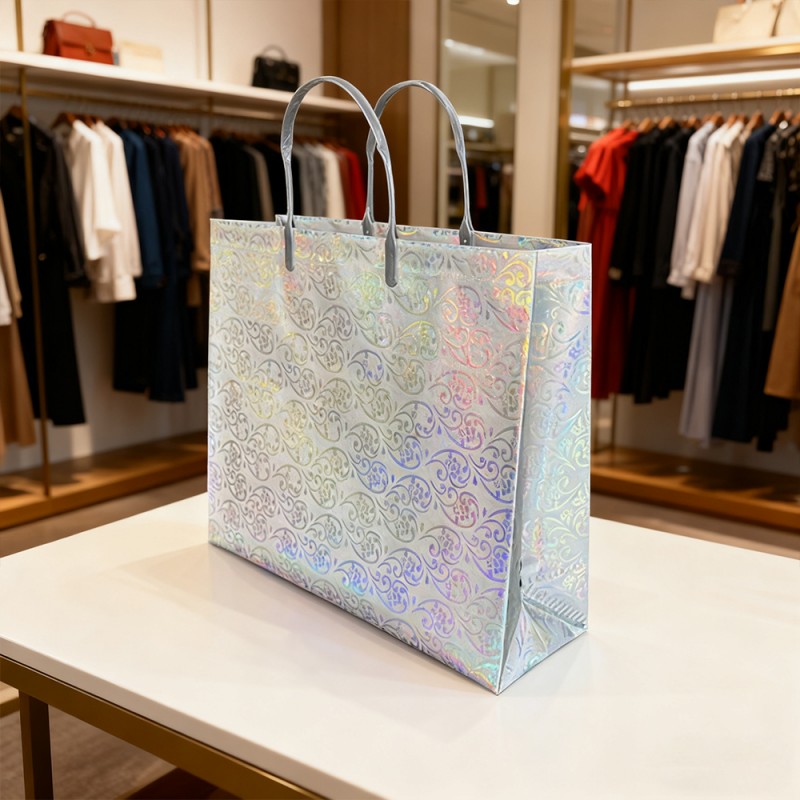 Glitzerfolien-laminierte Geschenk-Einkaufstasche