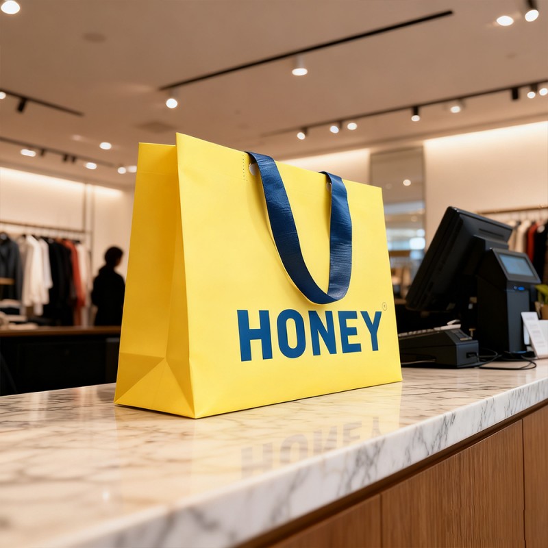 Umhängetasche aus PP-laminiertem Kraftpapier