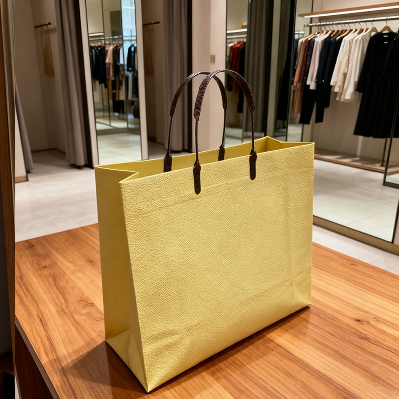 Einfarbige, matte, leichte Einkaufstasche